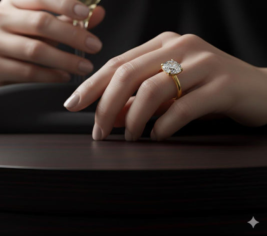 2CT Round Diamond Solitaire, Classic Wedding Jewelry for Her, Anniversary Gift